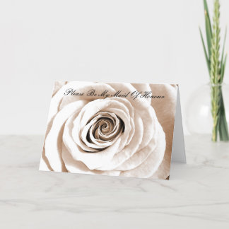 Möhippa vit, var min Maid of honor Inbjudan