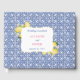 Möhippan Amalfi Kusten Lemons Blue Tiles Gästböcker
