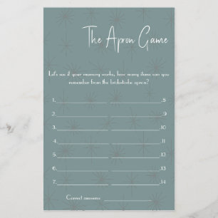 Möhippan Apron - Shower Game Flyer