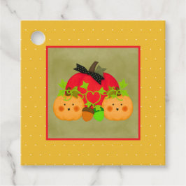 Möhippan Autumn Halloween Gåvor Etiketter