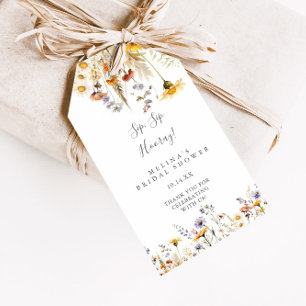 Möhippan Autumn Wildblomsip Sip Hooray Presentetikett