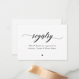 Möhippan Baby Shower för klassiskt Elegant-skript Anteckningskort