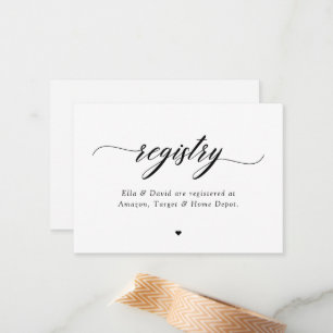 Möhippan Baby Shower för klassiskt Elegant-skript Anteckningskort