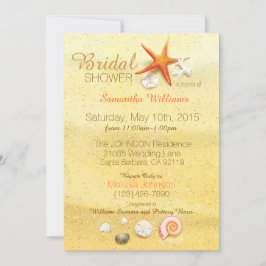 Möhippan Beach Sand Seashell Beach Inbjudningar