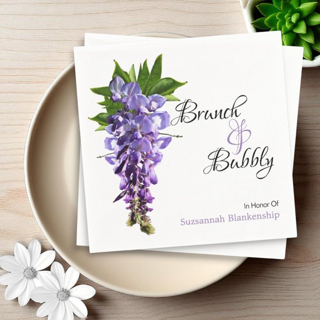 Möhippan BeSnya Wisteria Brunch Bubly Pappersservett (template name paper napkin)