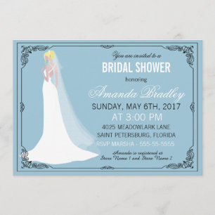 Möhippan BeSnyval Blonde Bride Inbjudningar