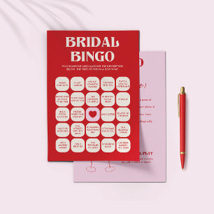 Möhippan Bingo för Bachelorette Party Games Flygblad