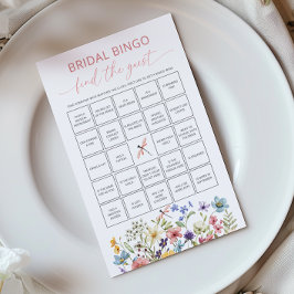 Möhippan Bingo för Wildblomma Butterfly hittar gäs