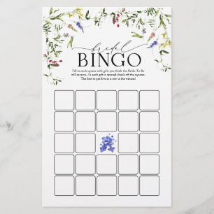Möhippan Bingo Game för sommarblommor