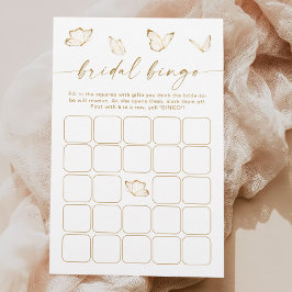 Möhippan Bingo Game White och Guld Butterfly