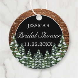 Möhippan Black Snowy Wood & Forest Gräs Gåvor Etiketter