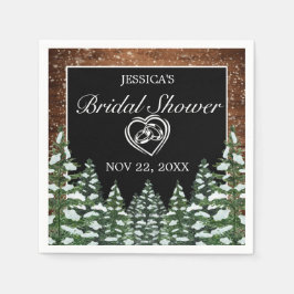 Möhippan Black Snowy Wood & Forest Gräs Pappersservett