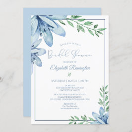 Möhippan Blåfärgad Blommigt Blockerar Inbjudningar