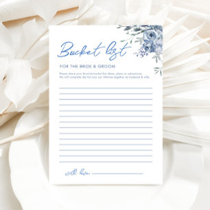 Möhippan blommigt Dusty Blue Bucket List