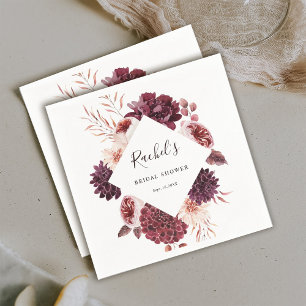 Möhippan Blommigt för vattenfärgen Hösten Romantik Pappersservett