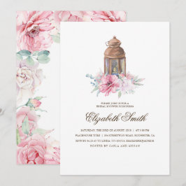 Möhippan Blommigt Lantern Inbjudningar