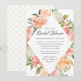 Möhippan Blommigt Medley för sommarvattenfärgen Inbjudningar