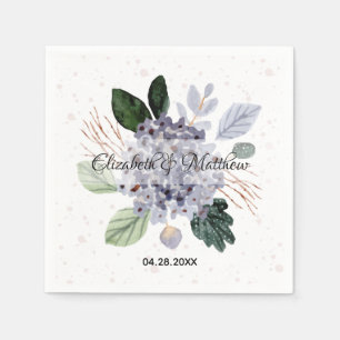 Möhippan blommigt vattenfärg pappersservett