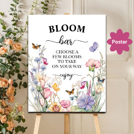 Möhippan Blommor Pub eller Wildblommor Bloom Poster