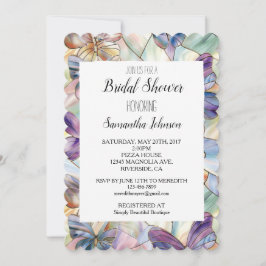 Möhippan Blue Lila Butterflies Inbjudningar