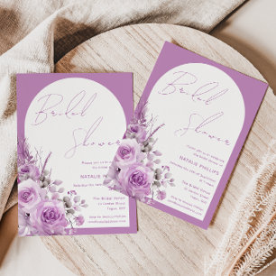 Möhippan Boho Arch Blommigt Inbjudningar