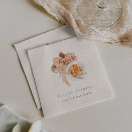 Möhippan Boho Blommigt Coffee "Kärlek is Brewing" Pappersservett