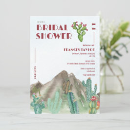 Möhippan Boho Desert Cactus Arizona Inbjudningar