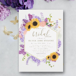 Möhippan Boho Ram Butterfly Solros Flora Inbjudningar