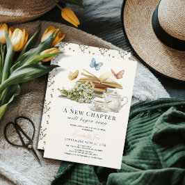 Möhippan Bok i det nya kapitlet Tea Set Butterflie Inbjudningar
