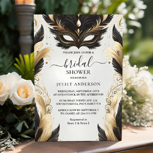 Möhippan Boll i Dress Code Prom Masqueraad Inbjudningar