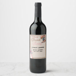 Möhippan Boots Brunch & Bubly Vinflaska Etikett