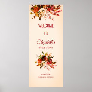 Möhippan Bort Blommigt för höstsändare i Elfenbens Poster
