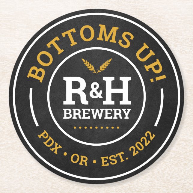 Möhippan Brewery Beer Drink Underlägg Favoriter Papper Rund (Framsidan)