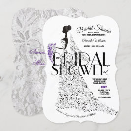 Möhippan Bride Beresh Lacy Dress Flowers Inbjudningar
