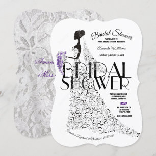 Möhippan Bride Beresh Lacy Dress Flowers Inbjudningar