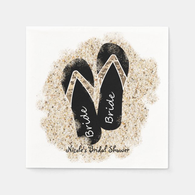 Möhippan Bride Flip Flop Sandals (sommarströ) Pappersservett (Framsidan)