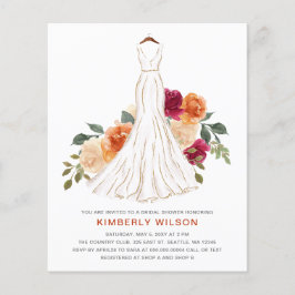 Möhippan Bröllop Dress för budgetfall Blommigt