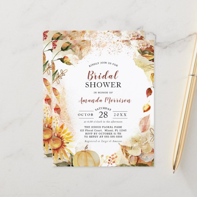 Möhippan Bröllop solros i hösten (Fram/Back In Situ)