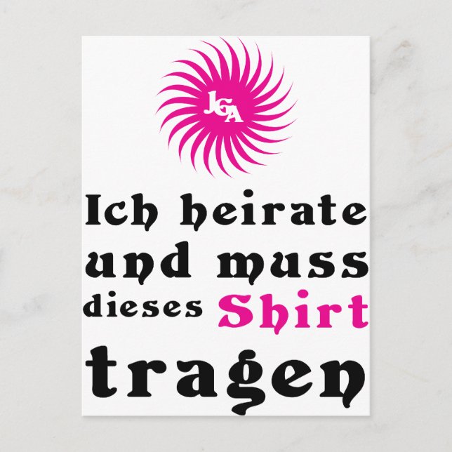 möhippan / bröllop vykort (Framsida)