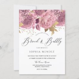 Möhippan Brunch Bubly, vacker  Blommigt Inbjudningar