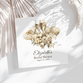 Möhippan Brunch och BubLY Champagne Flowers Pappersservett