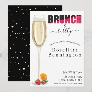 Möhippan Brunch och BubLY Champagne Inbjudningar
