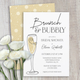 Möhippan Brunch och BubLY Champagne Inbjudningar