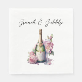 Möhippan Brunch och BubLY Champagne Papper Pappersservett