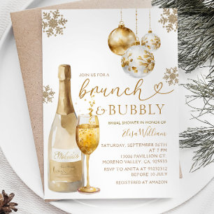 Möhippan Brunch och BubLY Champagne Winter Inbjudningar