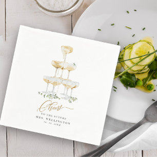 Möhippan Bubly Brunch Champagne Greenery Pappersservett