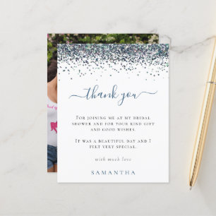 Möhippan Budget Blue Glitter Photo  Tack