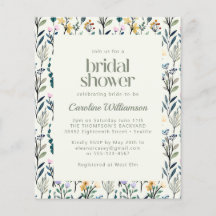 Möhippan Budget Boho Watercolor Wildblomma