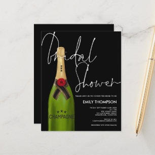 Möhippan Budget Champagne Flaska Script Black
