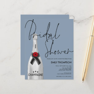 Möhippan Budget Champagne Script Dusty Blue